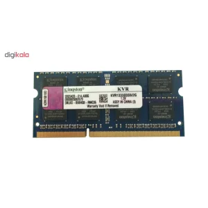 رم لپ تاپ کینگستون مدل DDR3 1333MHz 10600 ظرفیت 2 گیگابایت