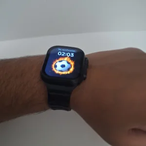 ساعت هوشمند 44 میلی متری کیکویر مدل KW95 ULTRA 3 با بند سیلیکونی به همراه هدفون بلوتوثی