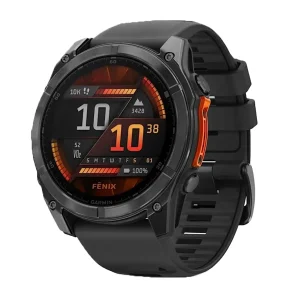 ساعت هوشمند 51 میلی‌متری گارمین مدل Fenix 8 Amoled Sapphire با بند سیلیکونی