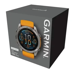 ساعت هوشمند 51 میلی‌متری گارمین مدل Fenix 8 Amoled Sapphire با بند سیلیکونی