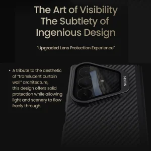 کاور نیلکین مدل CarboProp Magnetic Black Mirror Cover مناسب برای گوشی موبایل سامسونگ Galaxy Z Fold 8 Ultra