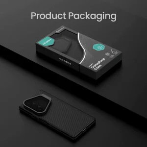 کاور نیلکین مدل CarboProp Magnetic Black Mirror Cover مناسب برای گوشی موبایل سامسونگ Galaxy Z Fold 8 Ultra