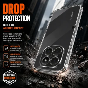 کاور اسپارتان مدل Airbag Four Sided مناسب برای گوشی موبایل شیائومی Redmi Note 14 Pro 4G