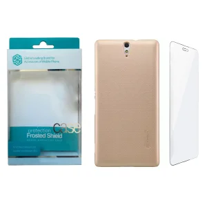 کاور نیلکین مدل Frosted Shield کد S9502 مناسب برای گوشی موبایل سونی Xperia C5 Ultra به همراه محافظ صفحه نمایش