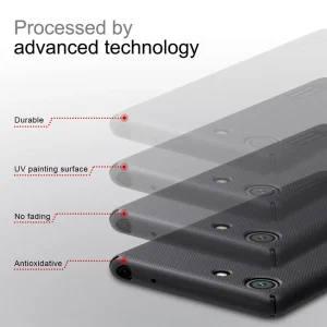کاور نیلکین مدل Frosted Shield کد S9502 مناسب برای گوشی موبایل سونی Xperia C5 Ultra به همراه محافظ صفحه نمایش