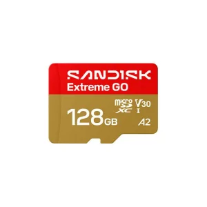 کارت حافظه microSDXC سن دیسک مدل  Extreme GO کلاس A2 استاندارد UHS-I U3 سرعت 240MBps ظرفیت 128 گیگابایت