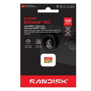 کارت حافظه microSDXC سن دیسک مدل  Extreme GO کلاس A2 استاندارد UHS-I U3 سرعت 240MBps ظرفیت 128 گیگابایت