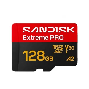 کارت حافظه microSDXC سن‌دیسک مدل MICROSD Extreme PRO کلاس A2 استاندارد UHS-I U3 سرعت 250 مگابایت بر ثانیه ظرفیت 128 گیگابایت