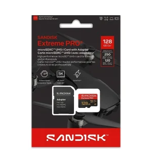 کارت حافظه microSDXC سن‌دیسک مدل MICROSD Extreme PRO کلاس A2 استاندارد UHS-I U3 سرعت 250 مگابایت بر ثانیه ظرفیت 128 گیگابایت