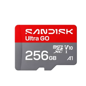 کارت حافظه SDXC سن دیسک مدل Ultra GO کلاس ۱۰ استاندارد UHS-I U1 سرعت 190mbps ظرفیت 256 گیگابایت