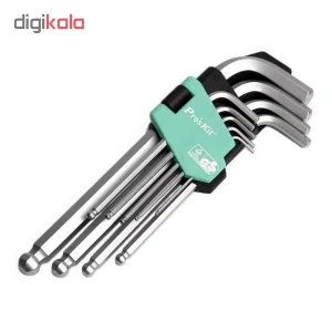 مجموعه 9 عددی آچار آلن پروسکیت مدل HW-229B