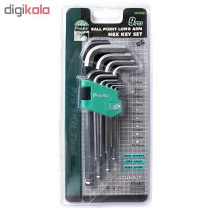 مجموعه 9 عددی آچار آلن پروسکیت مدل HW-229B