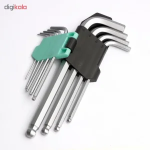 مجموعه 9 عددی آچار آلن پروسکیت مدل HW-229B