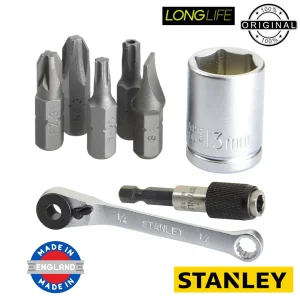 مجموعه 39 عددی سرپیچ گوشتی و بکس استنلی مدل فوق حرفه ای Stanley Professional BOX 39