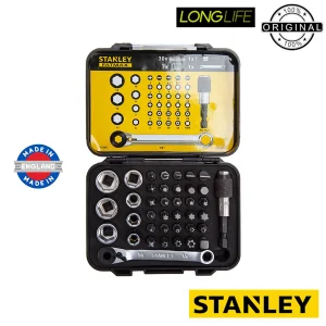 مجموعه 39 عددی سرپیچ گوشتی و بکس استنلی مدل فوق حرفه ای Stanley Professional BOX 39
