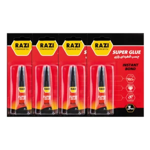 چسب قطره ای  رازی مدل 104 حجم  3 میلی لیتر  بسته 4 عددی