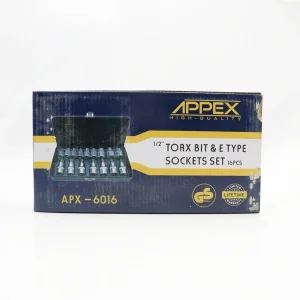 آچار بکس اپکس مدل AJ-APX-6016 مجموعه 16 عددی