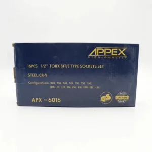 آچار بکس اپکس مدل AJ-APX-6016 مجموعه 16 عددی
