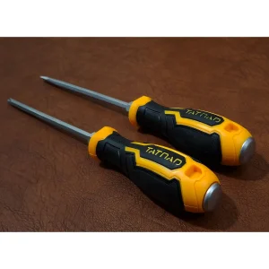 پیچ گوشتی ضربه خور دوسو و چهار سو تات ناد مدل GERMANCRAFT-600 بسته 6 عددی