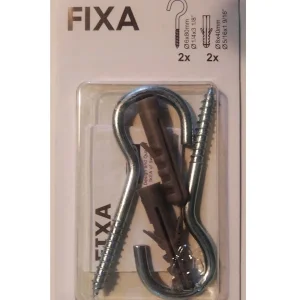 قلاب و رول پلاک ایکیا مدل FIXA کد 204.584.65 مجموعه 4 عددی