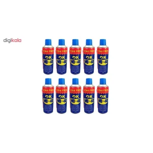 اسپری روان کننده اوکی مدل WD-40 حجم 450 میلی لیتر بسته 10 عددی
