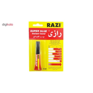 چسب قطره ای رازی مدل Super Glue حجم 3 میلی لیتر بسته 3 عددی