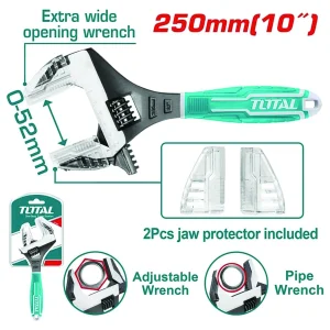 آچار فرانسه توتال مدل THT10210G سایز 10 اینچ