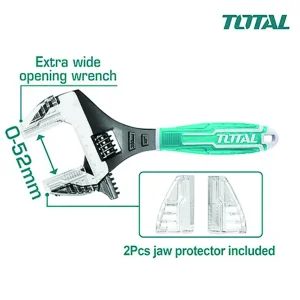 آچار فرانسه توتال مدل THT10210G سایز 10 اینچ