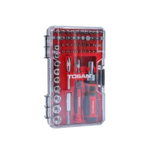 پیچ گوشتی معمولی،ساعتی و بکس توسن مدل T4820K بسته 55 عددی