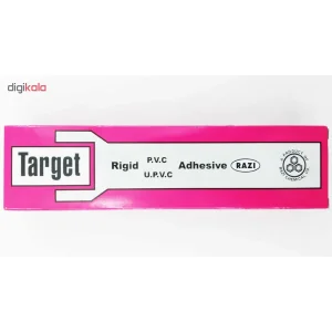 چسب پی . وی . سی سخت رازی مدل Target حجم 100 میلی لیتر بسته 2 عددی