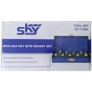 آچار بکس آلنی اسکای مدل AJ-SKY-ST-7129H-1\2drive مجموعه 9 عددی