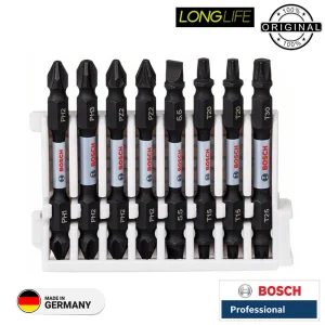 سری پیچ گوشتی شارژی بوش مدل فوق حرفه ای TORSION ZONE Professional کد 344-522-608-2 مجموعه 8 عددی