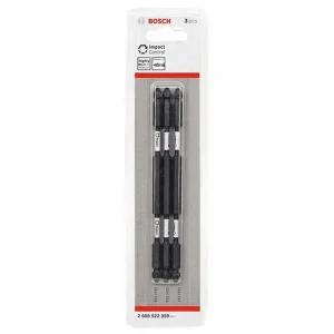 سری پیچ گوشتی دو سر چهار سو بوش مدل Impact Control PZ2 مجموعه 3 عددی