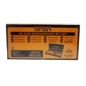 آچار بیت ستاره ای و شش گوش دینگشی مدل YP-ART-68001- 40 مجموعه 40 عددی