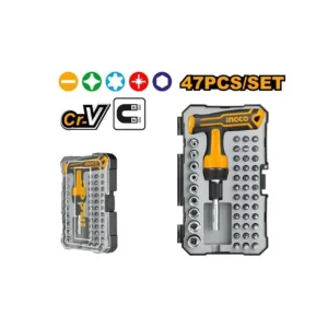 ست سری پیچ گوشتی جغجغه اینکو مدل HKSDB0478 بسته 47 عددی