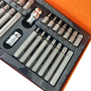 آچار بیت ستاره ای و شش گوش دینگشی مدل DIN_40PCS مجموعه 40 عددی