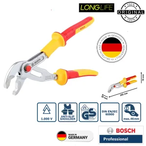 انبر کلاغی بوش مدل فشار قوی حرفه ای کد Professional 1000V سایز 250 میلی متر