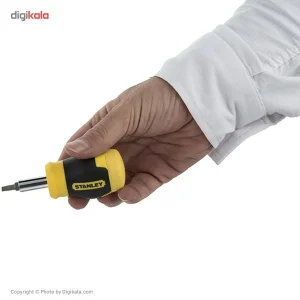پیچ گوشتی مشتی با سری قابل تعویض استنلی مدل 357-66-0 همراه 6 سری پیچ گوشتی