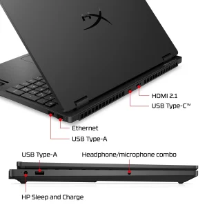 لپ تاپ 15.3 اینچی اچ‌ پی مدل HyperX OMEN 15-ga0004nw-Core i7 14650HX-RTX5060 8GB-40GB DDR5 5600MHz-1TB SSD-WQXGA 180Hz-W - کاستوم شده