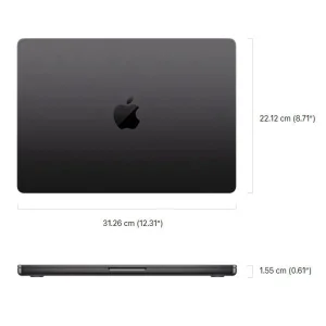 لپ تاپ 14.2 اینچی اپل مدل MacBook Pro MJ3E4 2025 LLA-M5-32GB RAM-1TB SSD