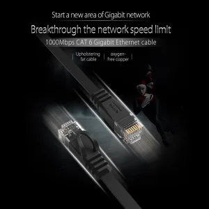 کابل شبکه CAT6 تخت اوریکو مدل PUG-C6B طول 3 متر