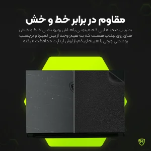 برچسب پوششی پشت لپ تاپ مولتی نانو طرح چرم مدل X-F1L مناسب برای لپ تاپ ایسوس TUF Gaming F15 FX507ZC4 15.6 inch 2022