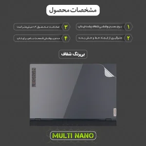 محافظ پشت لپ تاپ مولتی نانو مدل X-F1T مناسب برای لپ تاپ لنوو Legion 5 15ARH05 15.6 inch 2020