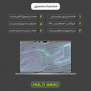 محافظ صفحه نمایش آنتی رفلکس مولتی نانو مدل X-S2M مناسب برای لپ تاپ دل Latitude 7420 2 in 1 14 inch 2021 بسته دو عددی