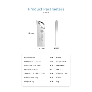 فلش مموری کوتتسی مدل CS8830 ظرفیت 128 گیگابایت