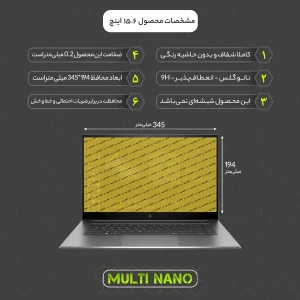 محافظ صفحه نمایش شفاف مولتی نانو مدل X-S1N مناسب برای لپ تاپ اچ پی ZBook Studio G7 15.6 inch 2020