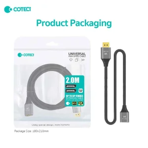 کابل افزایش طول Display Port کوتتسی مدل 87412 - 8K طول 1.0متر