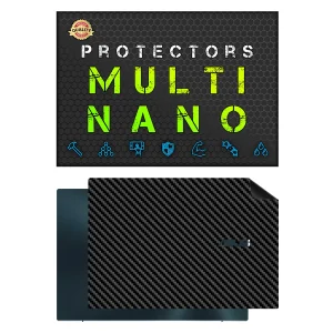 برچسب پوششی پشت لپ تاپ مولتی نانو طرح کربن مدل X-F1C مناسب برای لپ تاپ ایسوس ZenBook Pro Duo 15 OLED UX582 15.6 inch 2021