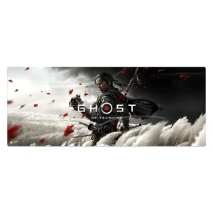ماوس پد هومرو مدل HX186 طرح Ghost of Tsushima سایز 40x100 سانتی‌متر