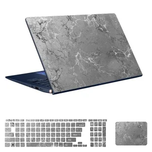 استیکر لپ تاپ توییجین و موییجین طرح هندسی کد 22 مناسب برای لپ تاپ 15.6 اینچ به همراه برچسب حروف فارسی کیبورد